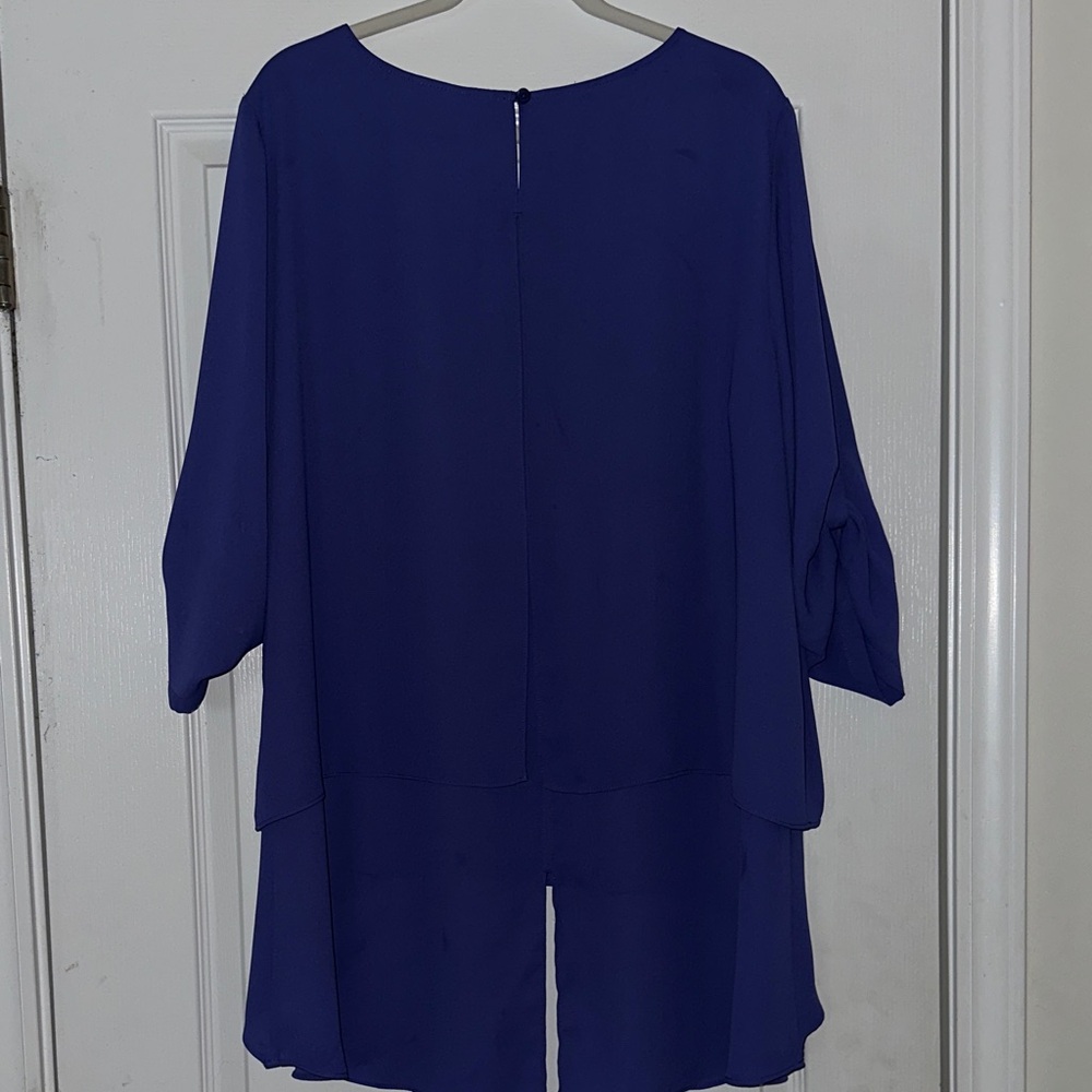 Chico's Royal Blue Layered Blouse